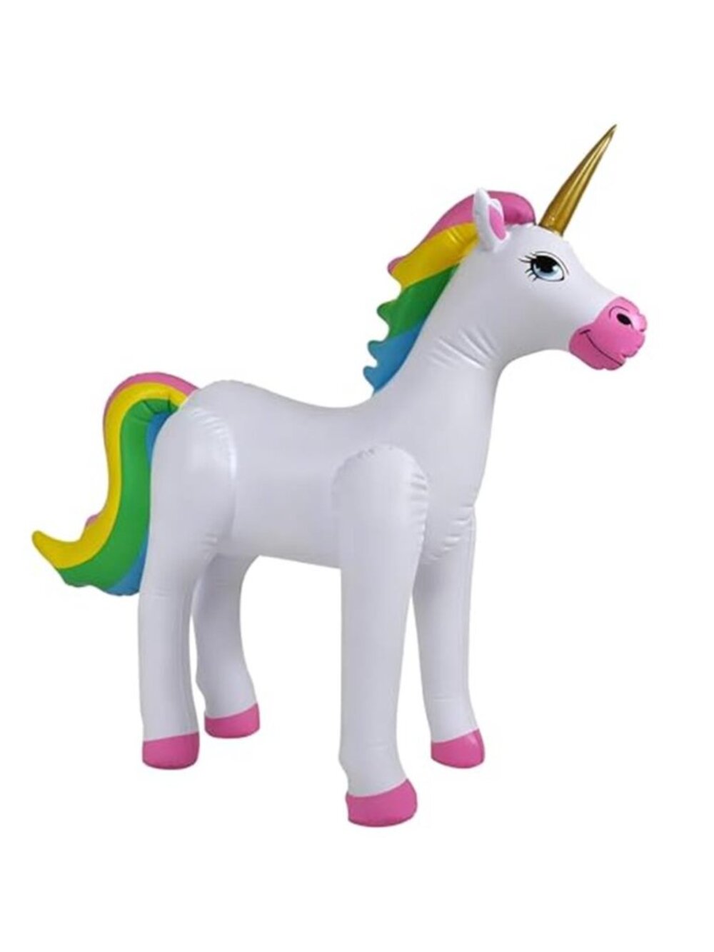 38" Inflatable Unicorn,Large Self-Standing Cute Rainbow Unicorn for Pool Parties